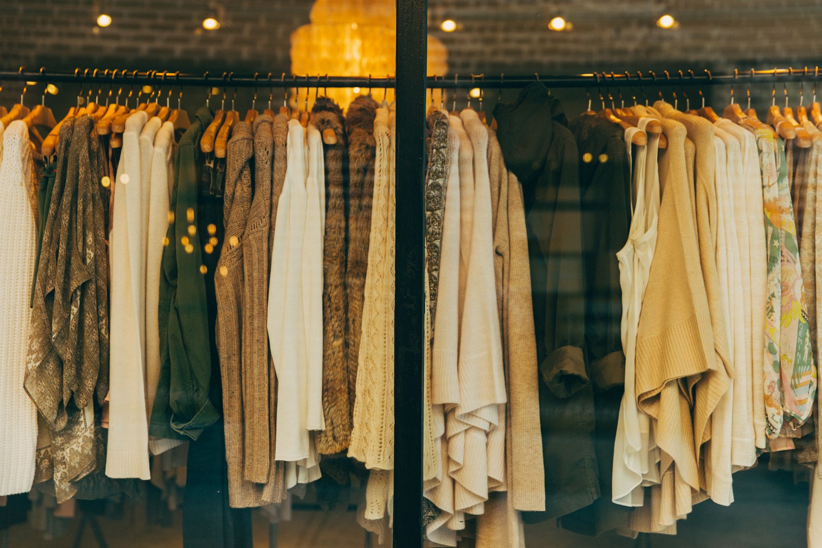 Curated clothing rack