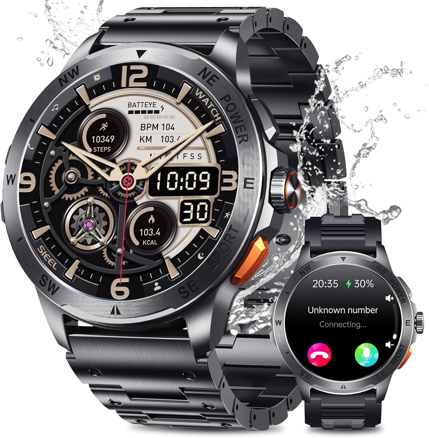 Pulse AMOLED Smartwatch — Calls, SpO2, IP68
