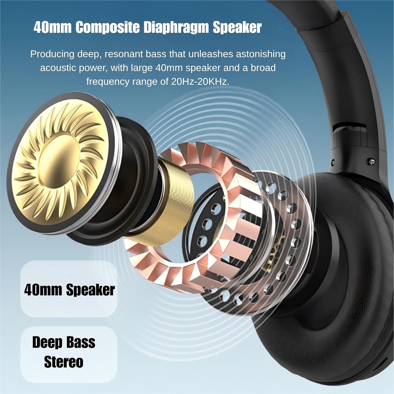 Volt Over-Ear Wireless Headphones — Black