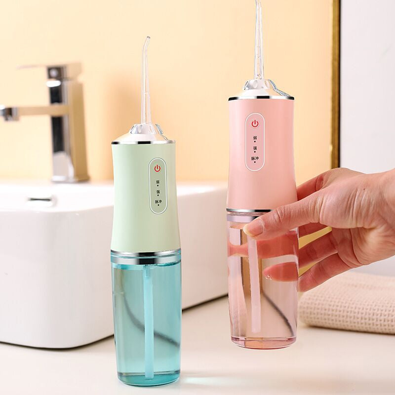 Portable Cordless Water Flosser – USB Rechargeable Oral Irrigator with 3 Cleaning Modes & 240ml Tank