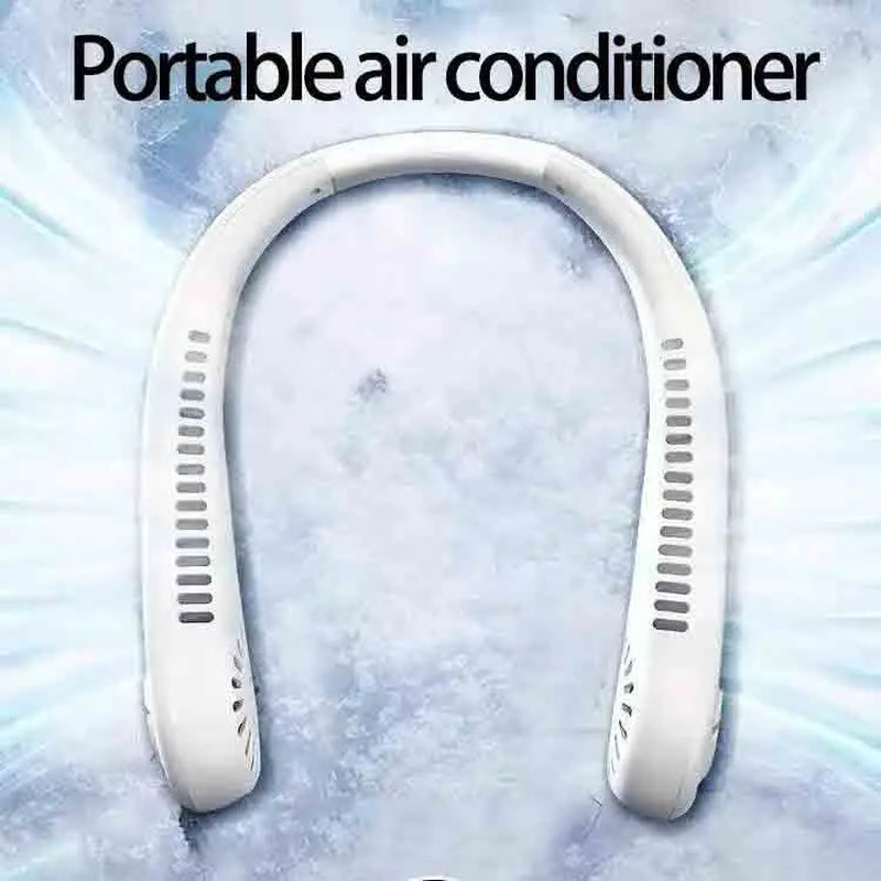 Hands-Free Neck Fan — Lightweight Wearable Cooling
