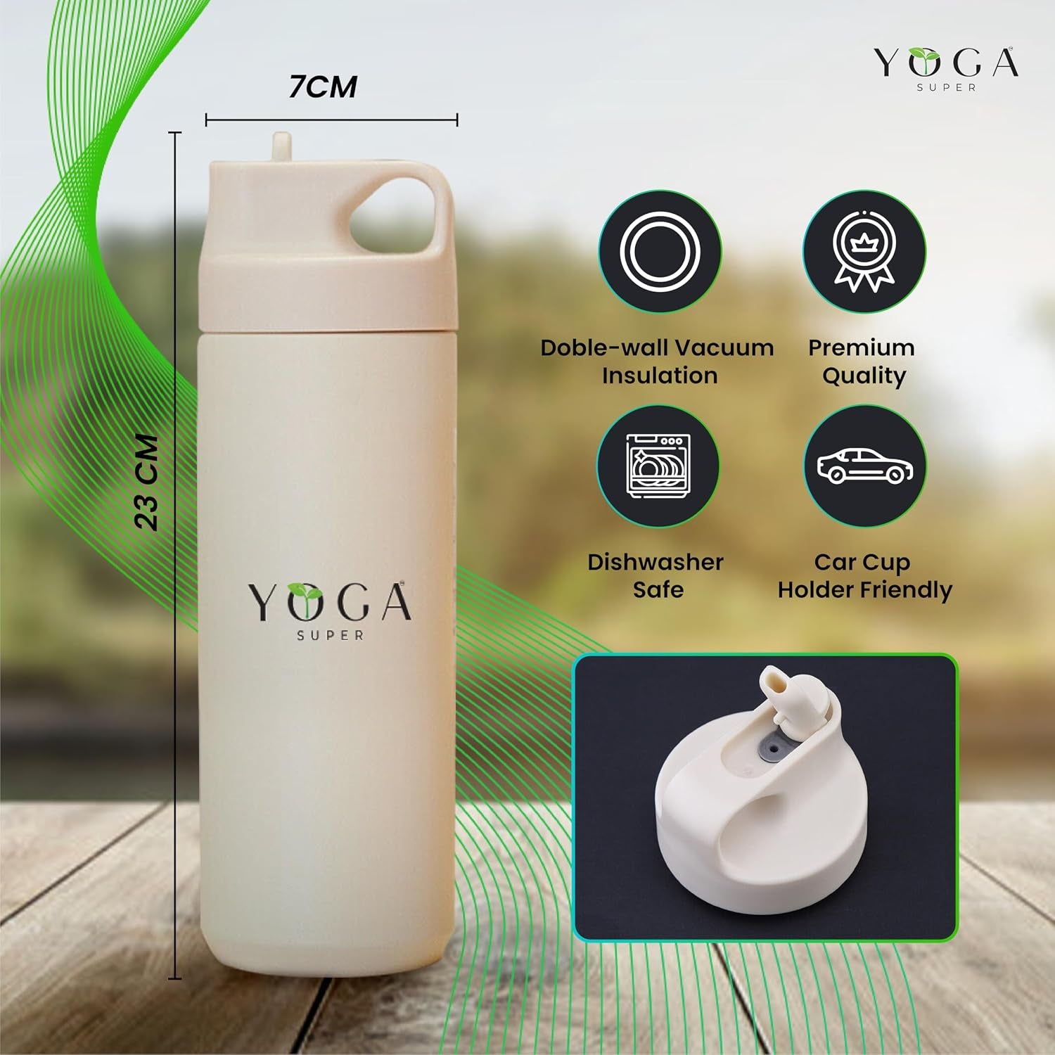 ThermoCore Insulated Bottle — 550ml