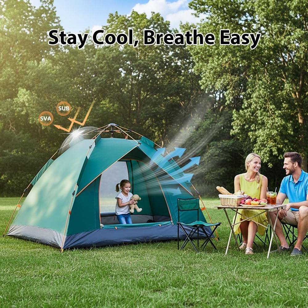 PopUp 2-Person Camping Tent — Waterproof