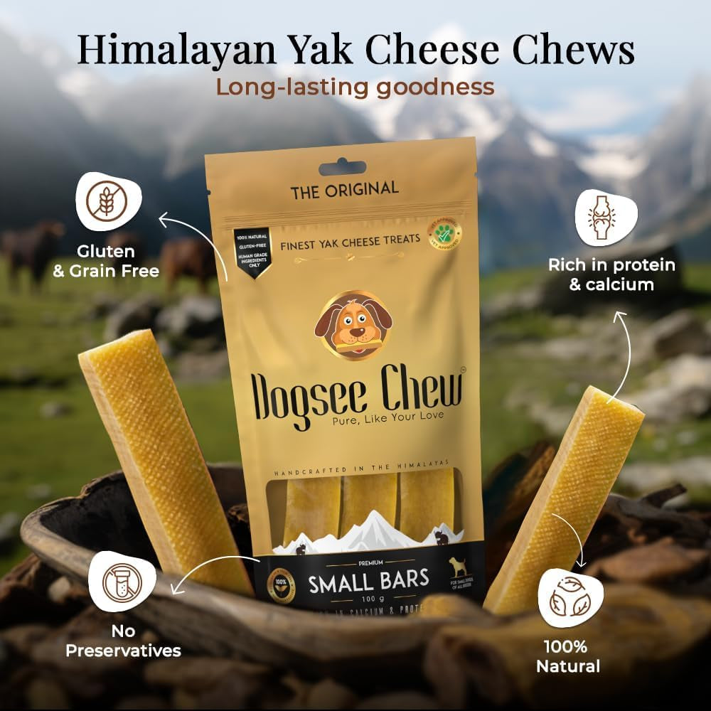 Dogsee Himalayan Yak Cheese Dental Chews — Natural Teeth Cleaning