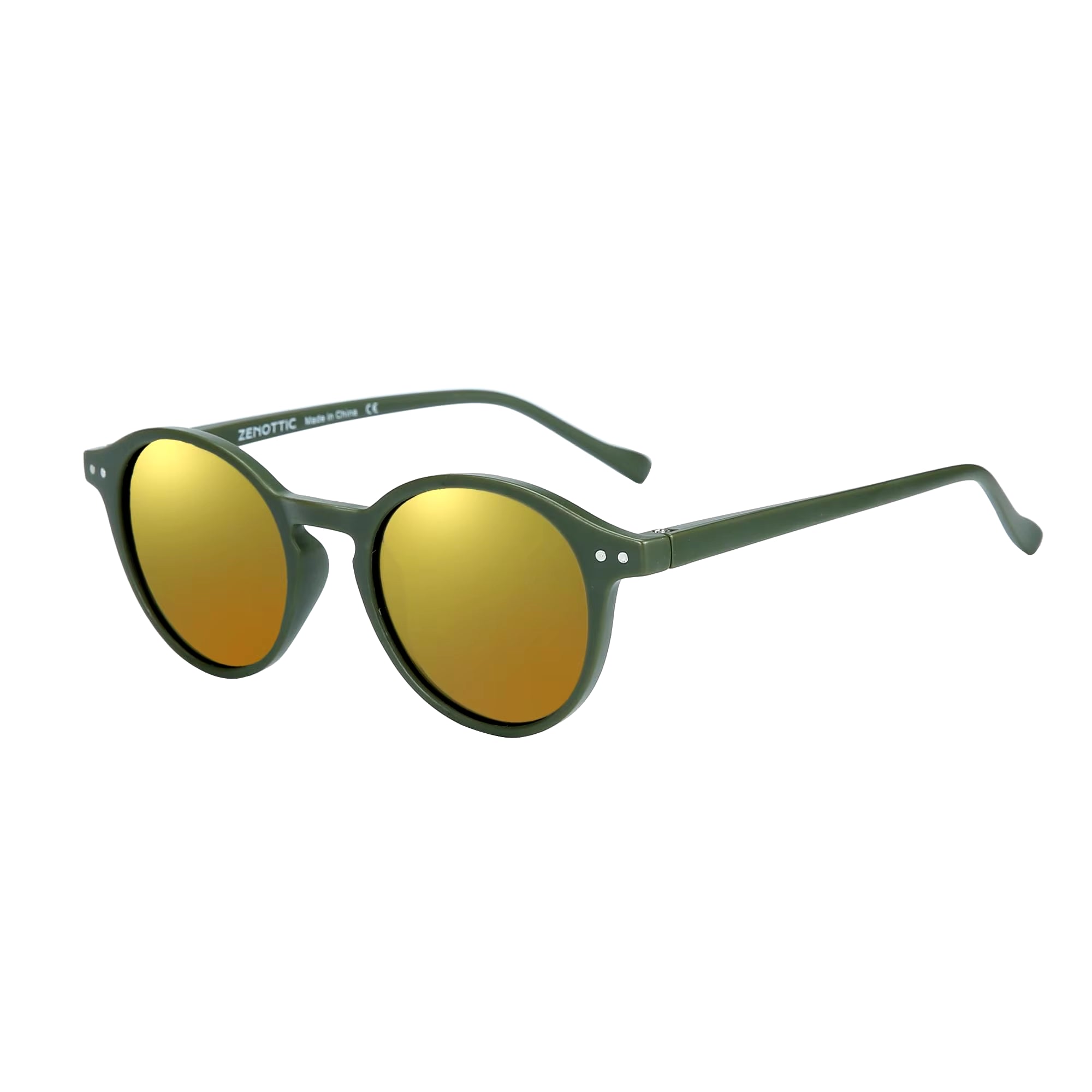 Retro Round Polarized Sunglasses — UV400