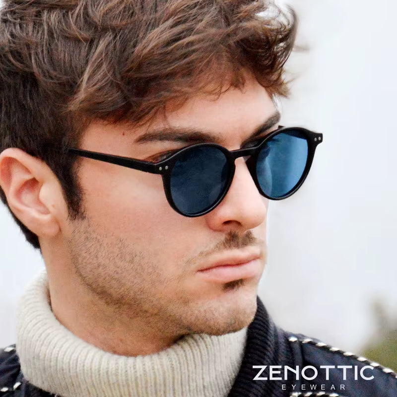 Retro Round Polarized Sunglasses — UV400