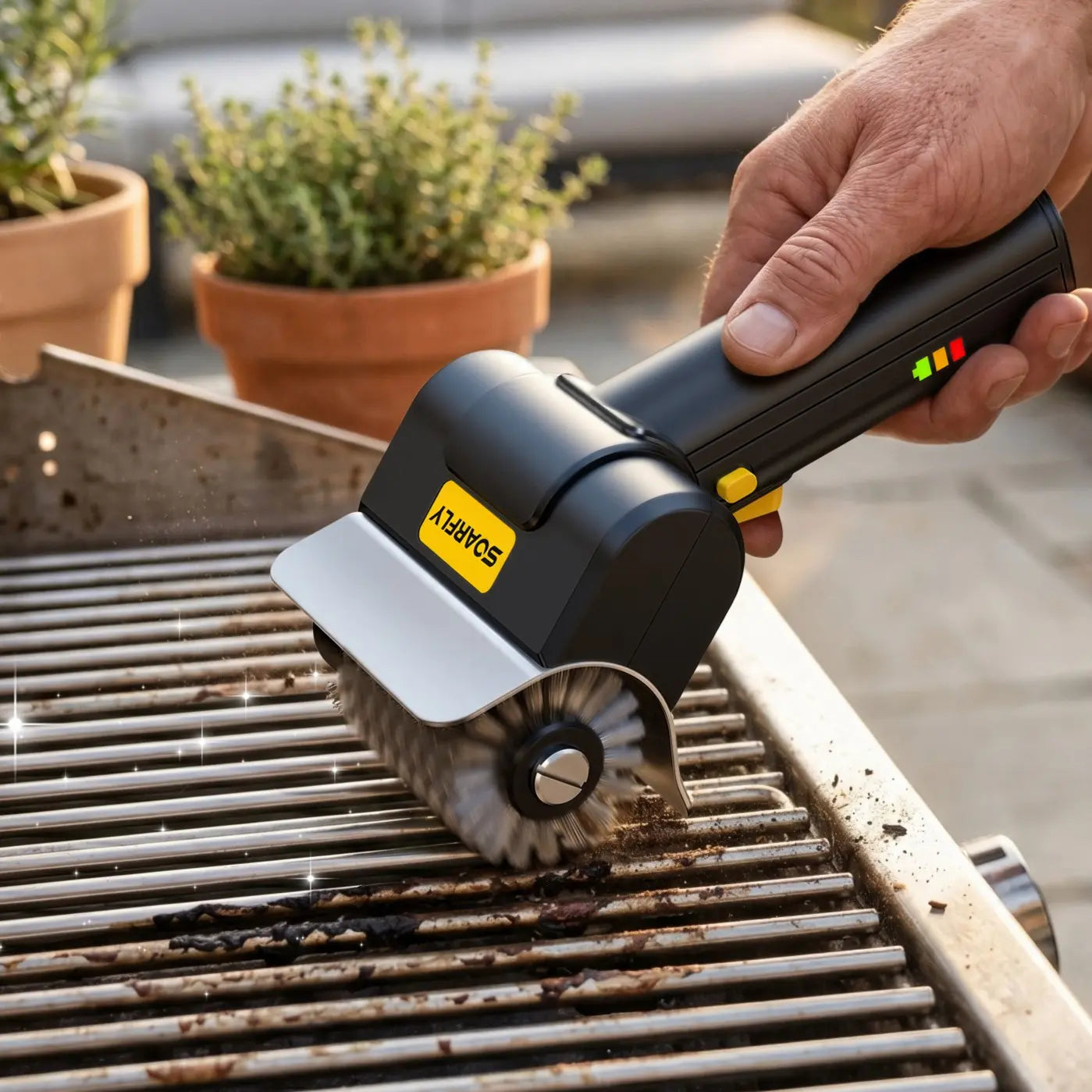SOARFLY Electric Cordless Grill Brush — 600RPM