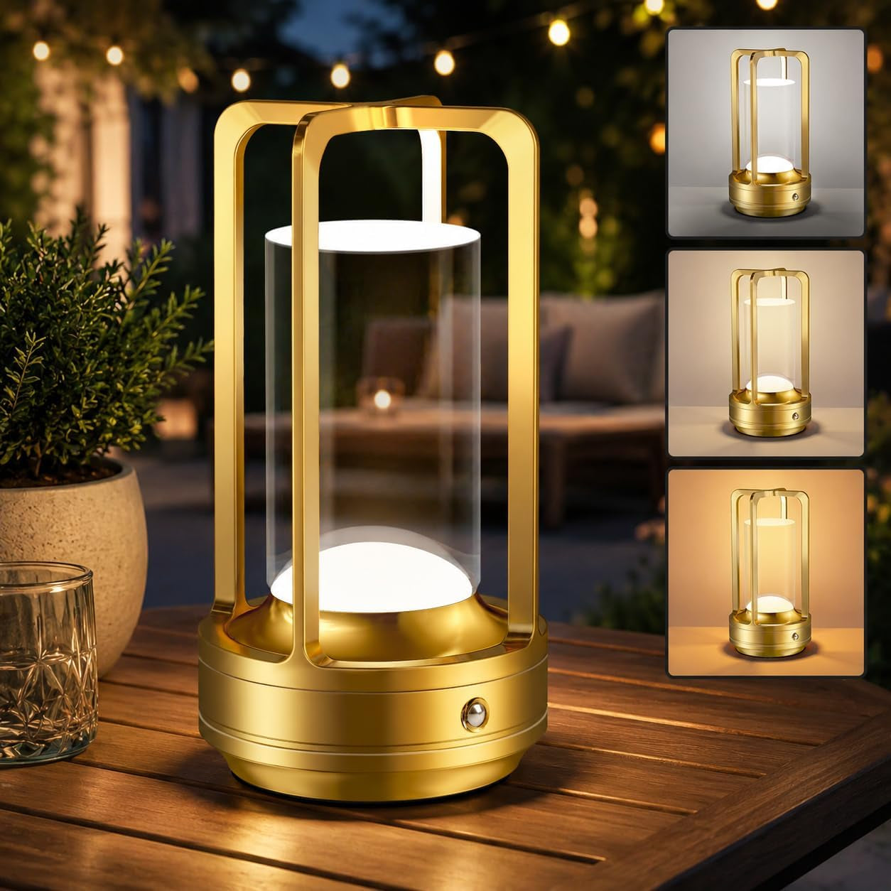 Cordless Rechargeable Table Lamp — Dimmable LED