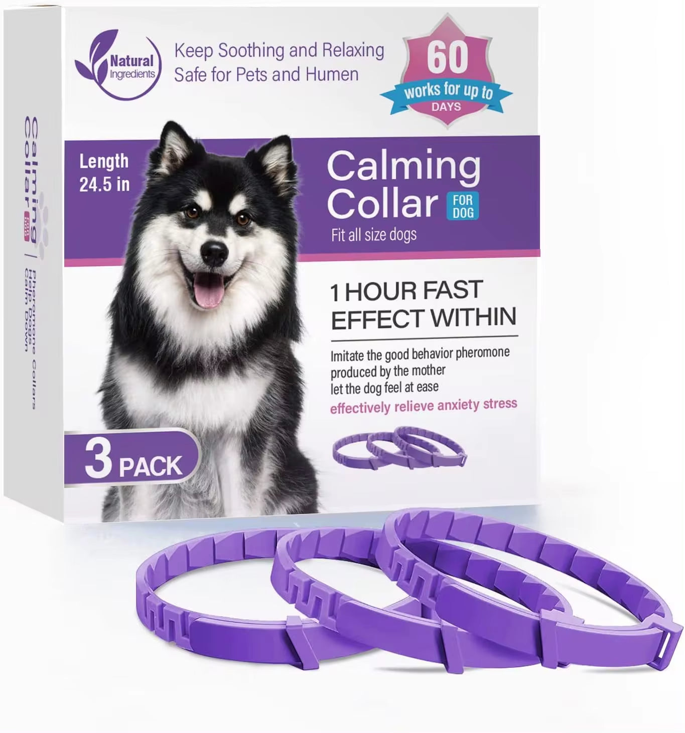 Calming Pheromone Collar for Dogs & Cats — Anxiety Relief