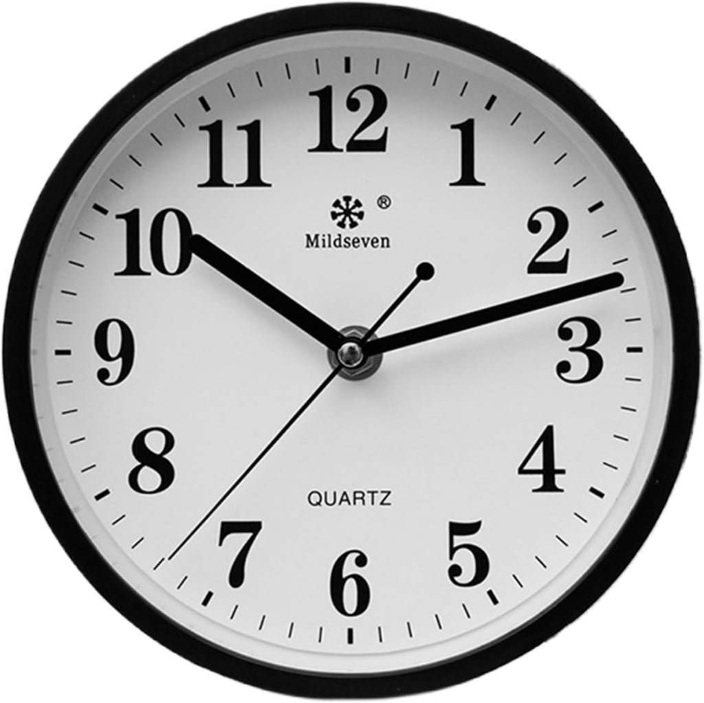 Silent Sweep Wall Clock — 23cm Black