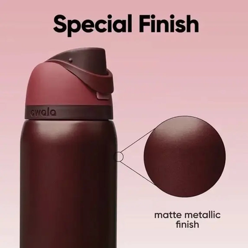 Owala FreeSip Insulated Bottle — 32oz, Black Cherry