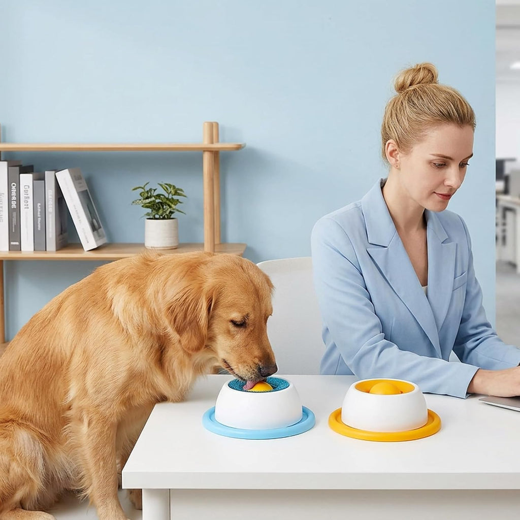 Soothing Lick Mat 2-Pack — Slow Feeder & Bath Helper for Dogs