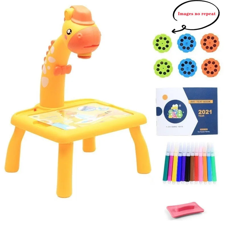Kids LED Drawing Projector Lamp