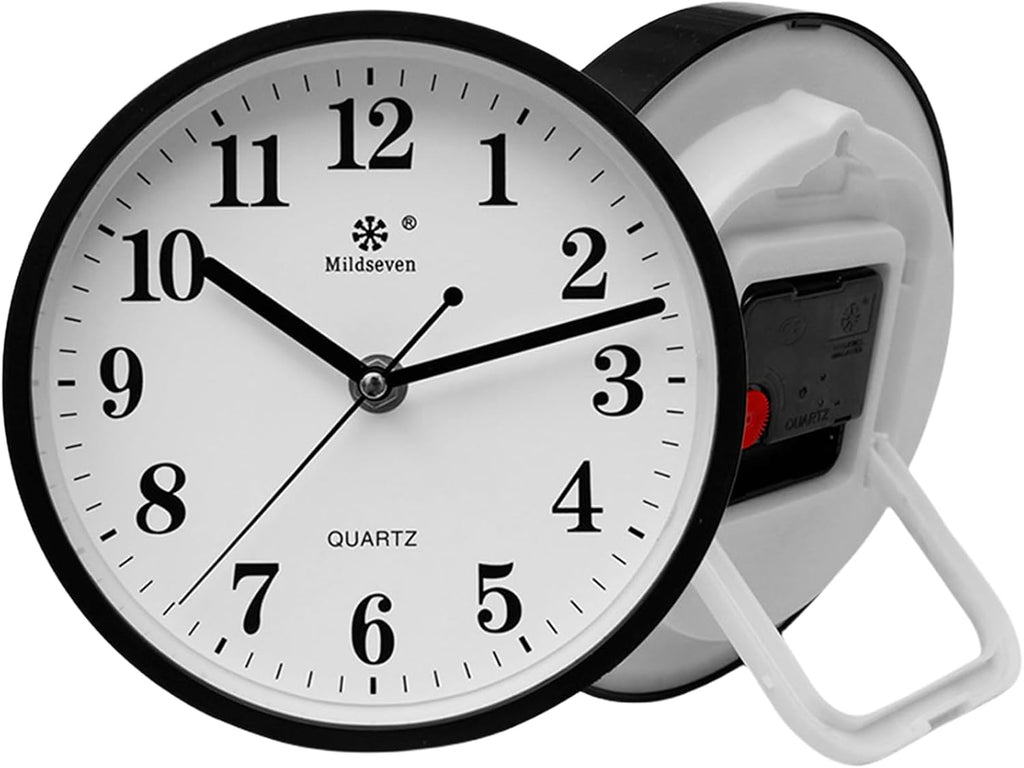 Silent Sweep Wall Clock — 23cm Black