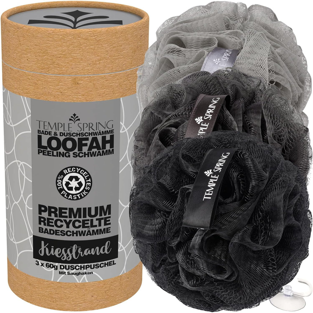 Temple Spring Recycled Exfoliating Shower Sponge